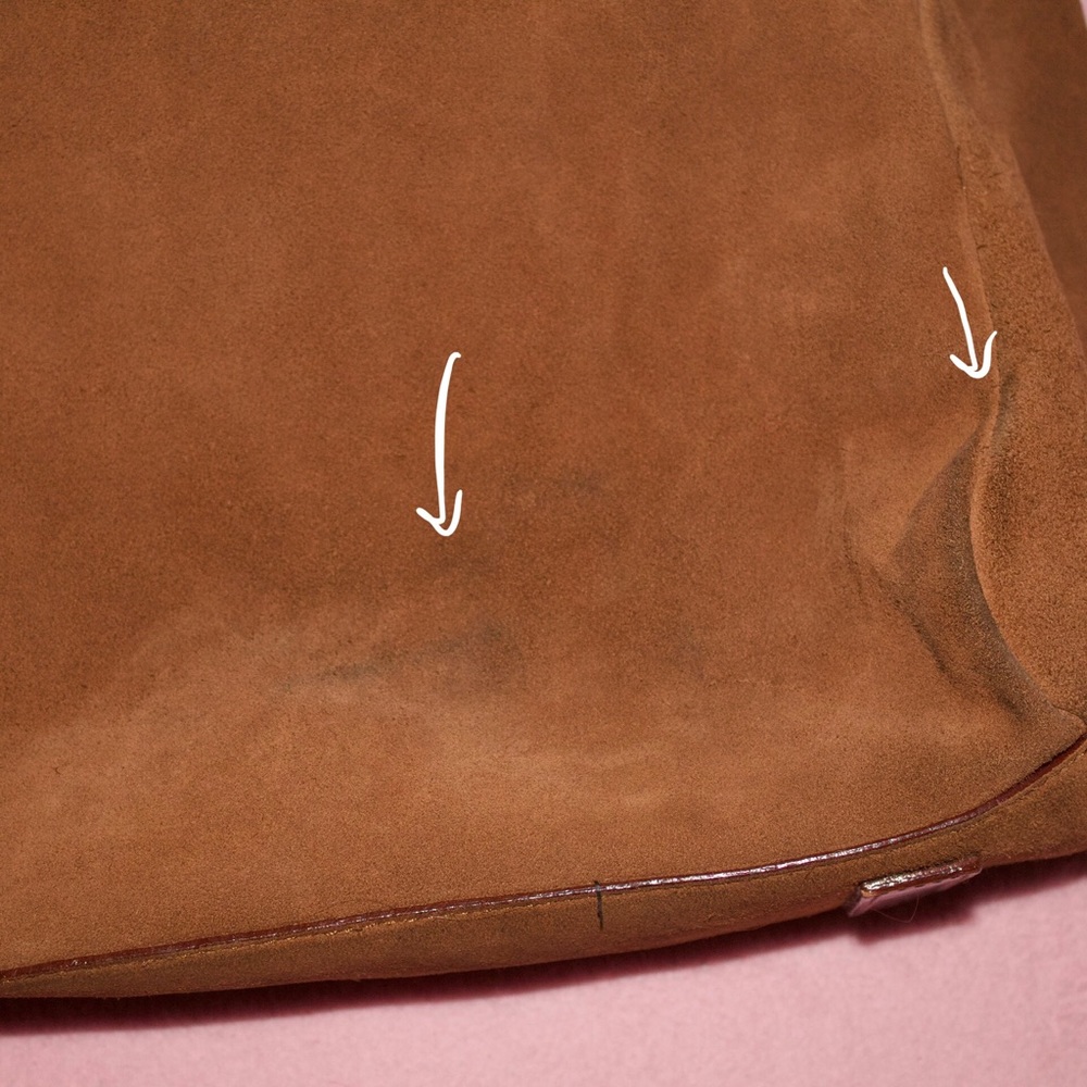 Ralph Lauren Crown Crest Suede Tote - Picture 6 of 7